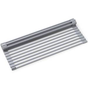 lot 29256 image: Multipurpose Roll-Up Dish Drying Rack in Grey