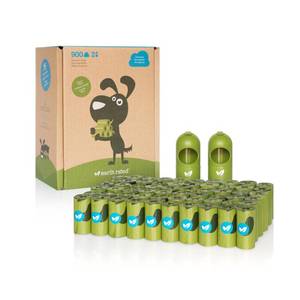 lot 29329 image: Earth Rated� Bulk Dog Poop Bags, 900 Unscented Bags with 2 Leash Dispensers