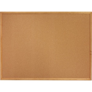 lot 29335 image: Sparco Cork Bulletin Board, 18 x 24, Oak Wood Frame