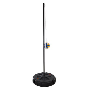 lot 29356 image: Portable Tetherball Complete Outdoor Game Set with Base, Ball, Pump, Cord & Stakes - Family Game for Kids and Adults by Hey Play