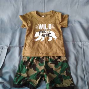 lot 29470 image: Toddler Baby Boy Summer Clothes 12 18 months Camo Tee