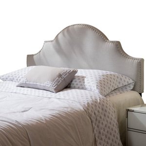 lot 28090 image: Bianca Adjustable Full Queen Studded Fabric Headboard by Christopher Knight Home- Retail$143.99