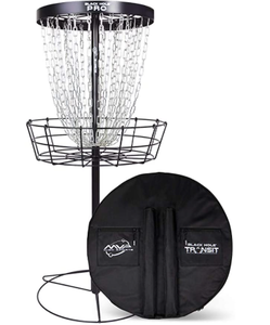 lot 29295 image: MVP Disc Sports Black Hole Pro HD Disc Golf Basket with Transit Bag Retail $178.99