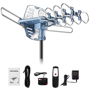 lot 29318 image: WILL BRANDS WB-2608C FREE HDTV AMPLIFIED OUTDOOR GDTV ANTENNA