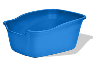 lot 29320 image: Pureness Large High Sides Cat Litter Box, Assorted Colors Vncp2Hs Van Ness Plastic Molding Co