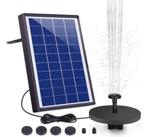 lot 29392 image: AISITIN Solar Fountain Pump 6.5W With Built-in 1500 mAH Battery