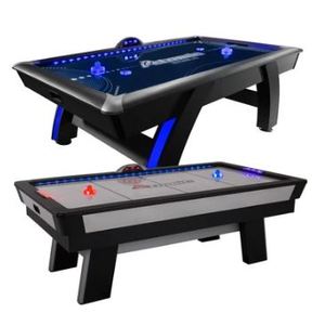 lot 28098 image: TOP SHELF 7.5 LED ILLUMINATED AIR HOCKEY TABLE RETAIL $999