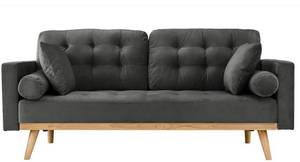lot 28102 image: Sofamania Mid-Century Sofas, Dark Grey