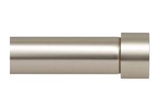 lot 29228 image: Ivilon Drapery Window Curtain Rod - End Cap Style Design 1 Inch Pole. 28 To 48 Inches