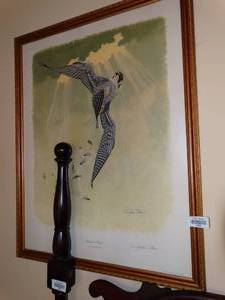 lot 19656 image: Signed Art of Peregrine Falcon