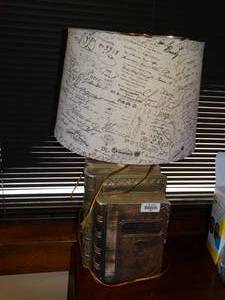 lot 19662 image: Book Lamp and Tie Hanger