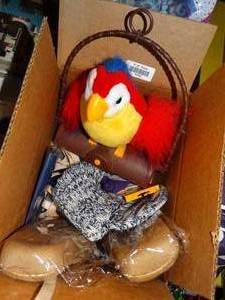 lot 19742 image: Battery Operated Parrot and Misc