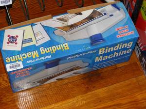 lot 19747 image: Like New Binding Machine