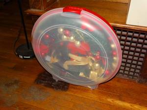 lot 19759 image: Plastic Case with Christmas Decor