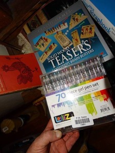 lot 19851 image: Brain Teasers and Gel Pen Lot
