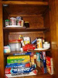 lot 19969 image: Large Lot of Kitchen Cleaners, Spices, Bug Spray, Etc.