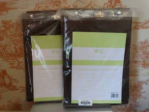lot 35214 image: Brown Curtains with Grommet Tops - 2 Packages