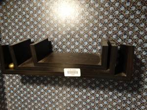lot 19988 image: Dark Floating Shelves