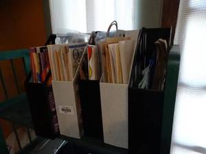 lot 35121 image: Lot of Quilting Media and Supplies with Organizers