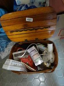 lot 35235 image: Lot of Misc. Self Care Products in Basket