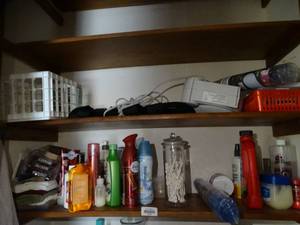 lot 35238 image: Lot of Misc. Toiletries-- Q-Tips, Cleaner, Bath Mat, Etc.