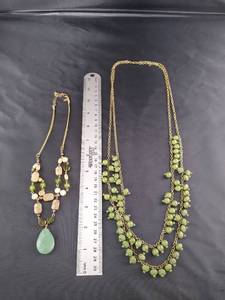 lot 1636 image: Costume jewelry necklaces and bracelets