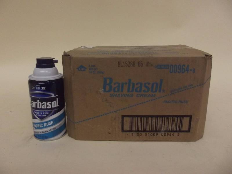 lot 9015D image: NEWBarbasol Pacific Rush Shaving Cream