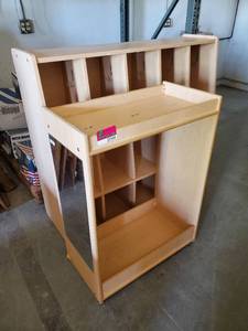 lot 27544 image: Childrens Coat Cubies With Cabinet