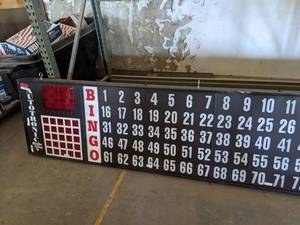 lot 27573 image: Autotronic Bingo King Bingo Display Board