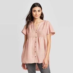 lot 2615 image: Womens Short Sleeve Blouse - Knox Rose Pink M