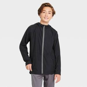 lot 2628 image: Boys Rain Jacket - All in Motion Black XS