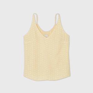lot 2630 image: Womens Polka Dot Essential Tank Top - A New Day Yellow M