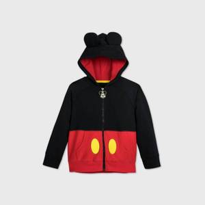 lot 2653 image: Boys Disney Mickey Mouse I am Mickey Hoodie - RedBlack 5-6 - Disney Store