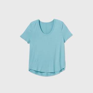 lot 2657 image: Womens Short Sleeve Scoop Neck T-Shirt - A New Day Turquoise M