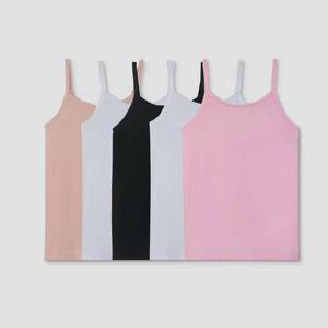 lot 2671 image: Fruit of the Loom Girls 5pk Neutral Camisoles - S, Multicolored