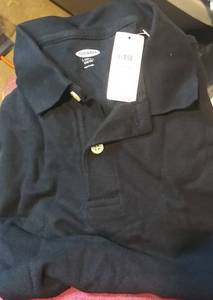 lot 2718 image: Old Navy Boys Youth Short Sleeve Polo Shirt L 12 Stretch School Uniform 209313