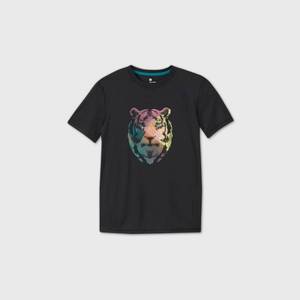 lot 2730 image: Boys Short Sleeve Tiger Graphic T-Shirt - All in Motion Black XL