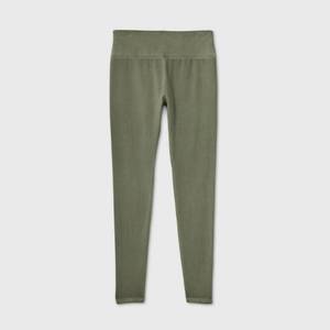 lot 2732 image: Womens High-Waisted Leggings - Wild Fable Olive Green XL