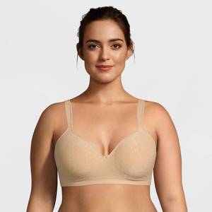 lot 2735 image: Beauty by Bali Womens Foam Wirefree Bra B540 - Nude Dot 40DD