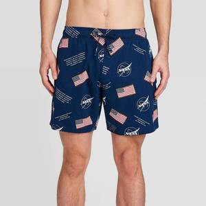 lot 2741 image: Mens NASA Pajama Shorts - Navy S, Blue