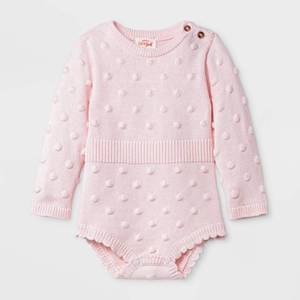 lot 2761 image: Baby Girls Bobble Romper - Cat & Jack Pink 24M