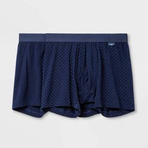 lot 2802 image: Mens Micro Dot 2pk Boxer Briefs - Goodfellow & Co Navy M, Blue