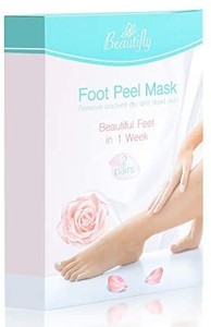lot 20957 image: Beautifly Upgraded 2020 Foot Peel Socks 2 Pairs, Nature Treatment Exfoliating Calluses, Dry, Dead Skin in 1week, Suitable for all Kinds of Skin �� Safe & Effectrive foot peeling Socks & Booties.  2 boxes for one money