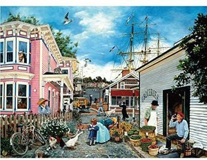 lot 20998 image: 1000 Piece Jigsaw Puzzle,Wharf Town Lager Puzzle for Adults Kids
