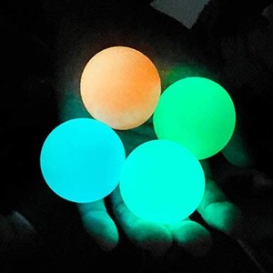 lot 21553 image: Glow in The Dark Ceiling Balls,Stress Balls for Adults and Kids,Glow Sticky Balls,Squishy Toys for Kids,Fidget Toys,Sensory Toys,Stress Toys,Gifts for Adults and Kids(4Pcs)