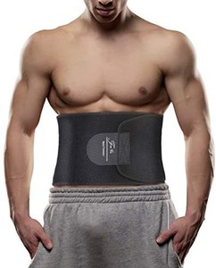 lot 21558 image: Waist Trimmer for Women & Men, Waist Trainer, Adjustable Compression Wrap, Waist Support, Ab&Squat Belt, Sweat Belt, Stomach Wraps for Workout Sports Basketball Gym