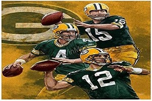 lot 21638 image: Jigsaw Puzzles for Adults 500 Pieces Green Bay Packers Quarterbacks Igsaw Puzzles Fun Game Toys
