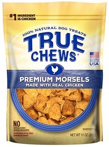 lot 21658 image: True Chews Natural Dog Treats Premium Morsels Made with Real Chicken, 11 oz 2pk