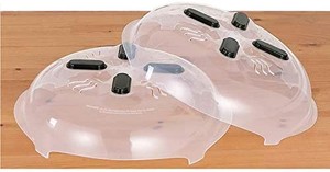 lot 31222 image: Magnetic Microwave Splatter Cover,Horsky Microwave Plate Guard Lid With Steam Vent 11.8 Inch(Pack of 2