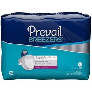 lot 31265 image: Prevail Breezers Incontinence Breifs, Ultimate Absorbency, L, 18 count